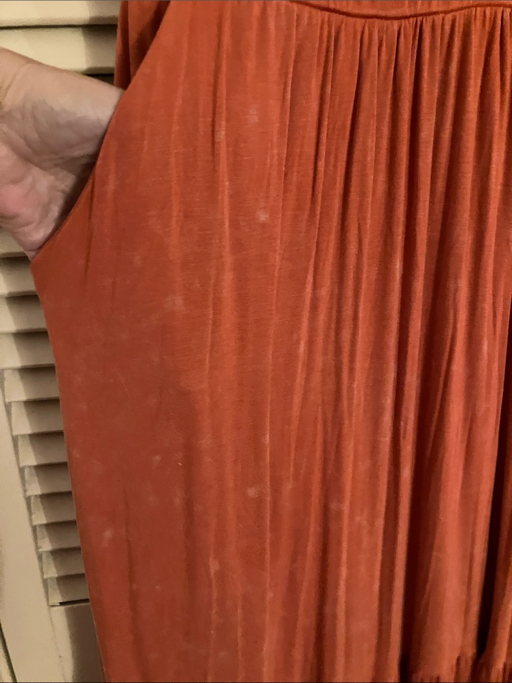 torrid Size 2 Light Rust-Orange Sleeveless Midi Dress with Ruffle Tier - Picture 4 of 9